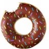 Надувной круг пончик Гигант шоколадный 120см