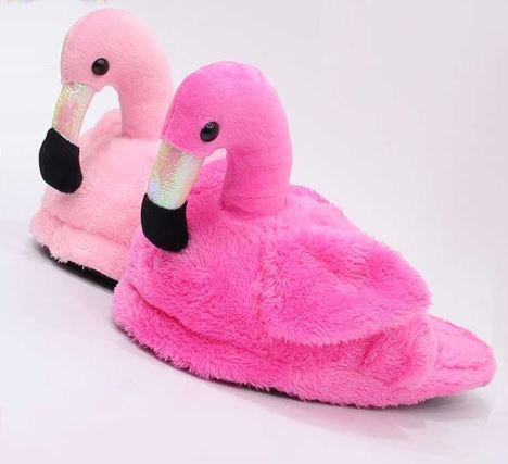 Тапки Фламинго ярко-розовые